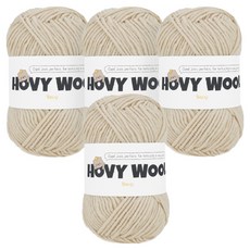 SEVY Hobby Wool 編織線, 4個, 111 燕麥色