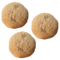 둥둥펫 고양이 캣닢 마따따비 털공 장난감, 브라운, 3개