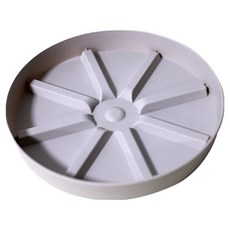 Malltoday 簡約花盆集水圓盤, 白色4, 1個