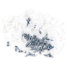 지오비즈 전선정리 케이블 클램프 50p + 나사 50p, 혼합색상, 1세트