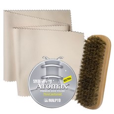 꼬비 말표 고체 캔구두약 40g + 돈모 구두솔 70g + 극세사 구두천 13g 세트