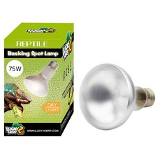 LUCKY HERP Daylight UVA 爬蟲曬背聚光燈 75W, 混合色, 1個