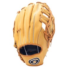 SUNBIRD 牛皮棒球手套 左投用 S203, 1個, 棕褐色