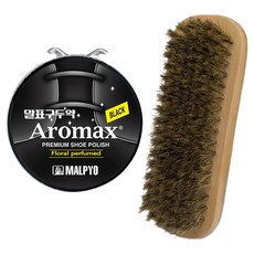 꼬비 말표 고체 캔구두약 40g + 돈모 구두솔 70g 세트