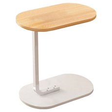 거실 소파 사이드 침대 협탁, 우드 화이트