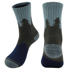 오버코드 도톰한 울 사이클링 등산 스포츠 양말 BRP3246, 그레이스카이, 1개