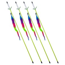 펫모닝 고양이 레인보우 꿈틀이 낚시대 장난감, 블루 + 퍼플 + 레드 + 그린, 4개