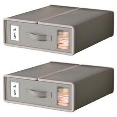 Yeeun Homesys 雙頂蓋居家收納箱, 混色, 2個