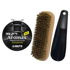 꼬비 말표 캔구두약 40g + 돈모 구두솔 70g + 구두주걱 8g 세트