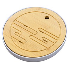 Kusso 竹製瀝水茶盤 下午茶托盤 D型 25 x 25 cm, 木質, 1個