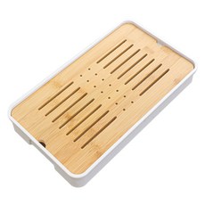 Kusso 竹製茶几 茶道託盤 N型 32 x 19 cm, 白色, 1個, 單品