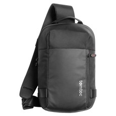 tomtoc 城市隨行 輕量機能斜肩包, 黑色