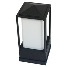 블링라이트 LED GS 사각 문주등 100 x 100 mm E26소켓, 블랙
