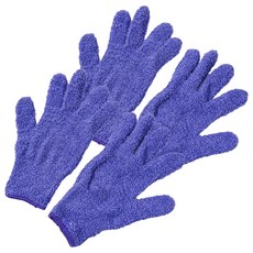 KOVIRA 두툼한 화초 청소 먼지 제거 장갑 양손착용 세트 23 x 12 cm, 퍼플, 2세트