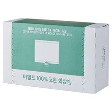 더페이스샵 데일리 마일드 100% 코튼 화장솜, 80매입, 1개