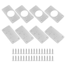 올커버 가구 문 경첩 수리 보강판 플레이트 2종 x 4p 세트, 1세트