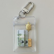 It's Good Ten 帶來海運的金錢金塊烏龜 壓歲錢 零用錢 護身符 鑰匙圈, 請參考詳情頁, 萬元