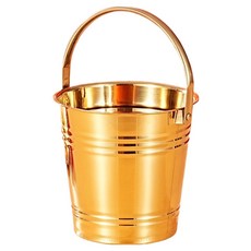 코다치프 다용도 디피 전시 술 아이스버킷 골드 16cm 핸드, 1개, 2L