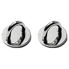 누아트 스마트폰 휴대폰 키링 부착 원형 연결고리 홀더, 실버, 2개