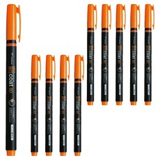 Tombow 蜻蜓牌 螢coat 單頭螢光筆, 93 橘色, 10個