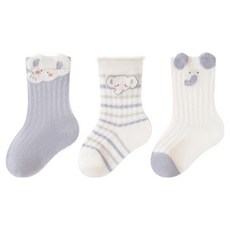 스타도어 신생아용 애니멀 포인트 양말 3켤레 세트