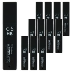 Tombow 蜻蜓牌 MONO Graph Light 自動鉛筆芯 HB 黑色, 12個, 0.5mm