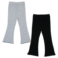 레인보우키즈 아동용 셔링 나팔 레깅스 2종 세트