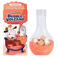 Snow Buddy 兒童泡泡球Kino入浴劑 閃亮蜜桃, 50g, 1個
