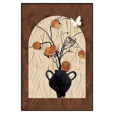 썬앤드림 복고풍 유화 빈티지 그림 인테리어 액자 스타일 C, 블랙