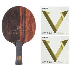 Loki 麒麟 K9 FL 桌球拍 + VEGA TOUR 雙面膠皮套組, 1套, 單一商品