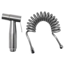 미리내 SUS 스프레이 욕실 청소건 + 코일호스 3m 세트, 실버, 1세트