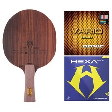 Loki Kirin K10 FL 桌球拍 + Vario Gold + Hexa Pro 1 膠皮套組, 1套, 單一商品