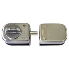 철물대장 시건 오도시 강화유리 출입문 무타공 잠금장치 양개문용, 1개