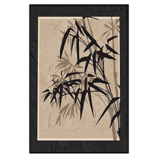 Sun & Dream 復古風油畫 復古圖畫 室內裝飾畫框 H款, 黑色