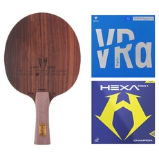 Loki Kirin K10 FL 桌球拍 + Ventus Regular Alpha 藍色 + Hexa Pro 1 膠皮套組, 1套, 單一商品