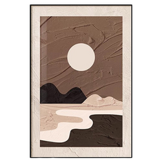 썬앤드림 복고풍 유화 빈티지 그림 인테리어 액자 스타일 L, 블랙