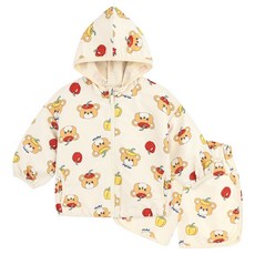 MilkBaby 내친구 파프리카 베어 후드점퍼 + 하의 세트