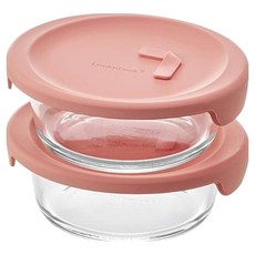 락앤락 바로한끼 내열유리 국용기 라이트핑크, 2개, 600ml