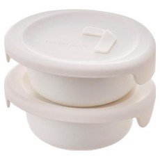 락앤락 바로한끼 도자기 밥용기 아이보리, 2개, 355ml