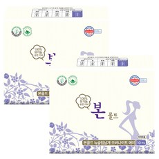 유기농본 골드 생리대 날개형, 2세트, 10개입, 오버나이트