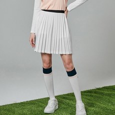 HALEY 女款Pique鬆緊帶百褶褲裙 HUBKK1202