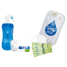 Ohikorea 旅行用防疫殺菌除臭劑 500mL + 粉末 + 專用噴霧器 + 漱口水 5入 + 口罩組, 1套