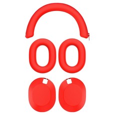 DISTIF Sony 耳機 矽膠保護套 保護殼 套組, 紅色, WH-1000XM6