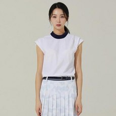 HALEY 女款肩部細褶無袖T恤 HUAKT1016