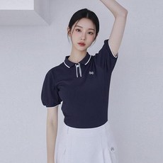 HALEY 女款Polo領線條短袖T恤 HUCKT1128