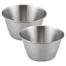 발룬피니 스텐 304 깊은 소스볼 200ml, 실버, 2개