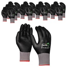 HAND MAX 強力握感 FULL NBR 工作塗層手套 雙手穿戴組 XL, 深灰色, 10套