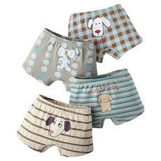IBboom 兒童幸運小狗四角內褲4件組 C114