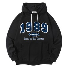 ILLUSO 男女通用 柔軟特級雙面棉 1989標準連帽T恤