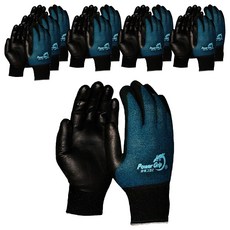 핸드맥스 파워 그립 2 다목적 NBR 반코팅 장갑 양손착용 세트 M, 블루, 10세트